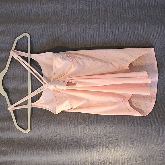 🌸Eddie Bauer Pink Sheer Spaghetti Strap Tank with matching Sports bra Combo, S - Picture 3 of 3